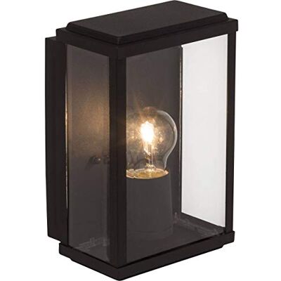 Brilliant AG 44480/06 Applique Murale exterieure, Métal, E27, 60 W, Noir Brilliant AG 44480/06 Applique Murale exterieure, Métal, E27, 60 W, Noir