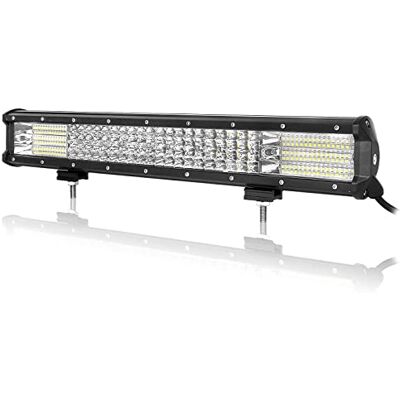 Willpower Barre led 510W Spot et Inondation Rampe 12V 24V Étanche IP67 Feux 6000K Blanc pour 4x4 Voiture Camion Tracteur Quad Bateau Offroad Willpower Barre led 510W Spot et Inondation Rampe 12V 24V Étanche IP67 Feux 6000K Blanc pour 4x4 Voiture Camion Tracteur Quad Bateau Offroad
