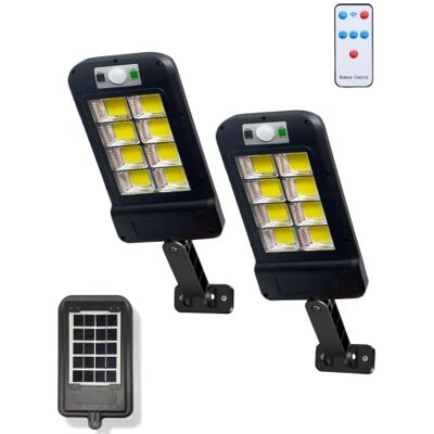 MAGIC SELECT Pack 2 Réverbère Solaire 160LEDs avec Détecteur de Mouvement. Lampe Solaire LED d'extérieur. Ampoule Étanche IP65 pour Jardin, Terrasse, allée, Garage. MAGIC SELECT Pack 2 Réverbère Solaire 160LEDs avec Détecteur de Mouvement. Lampe Solaire LED d'extérieur. Ampoule Étanche IP65 pour Jardin, Terrasse, allée, Garage.