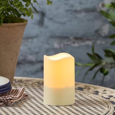 Lights4fun Bougie solaire LED sans flamme résistante à l'eau et imperméable Décoration d'extérieur 11 cm Lights4fun Bougie solaire LED sans flamme résistante à l'eau et imperméable Décoration d'extérieur 11 cm