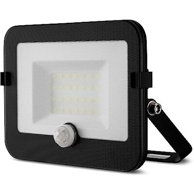 REV MIRANO Lampe d'extérieur avec détecteur de mouvement – IP44, lampe LED 20 W, 1800 lm, 6500 K, angle de détection 90° sur 7 m – Noir REV MIRANO Lampe d'extérieur avec détecteur de mouvement – IP44, lampe LED 20 W, 1800 lm, 6500 K, angle de détection 90° sur 7 m – Noir