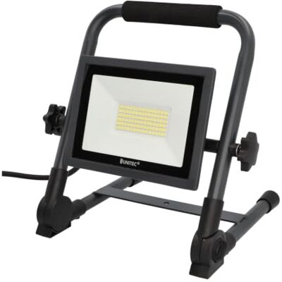 Unitec Projecteur LED portable 50 W, 4000 lumens, câble de 3 m, 6500 K, anthracite, IP65, fonte d'aluminium sous pression, verre de sécurité, classe d'efficacité énergétique A+ Unitec Projecteur LED portable 50 W, 4000 lumens, câble de 3 m, 6500 K, anthracite, IP65, fonte d'aluminium sous pression, verre de sécurité, classe d'efficacité énergétique A+
