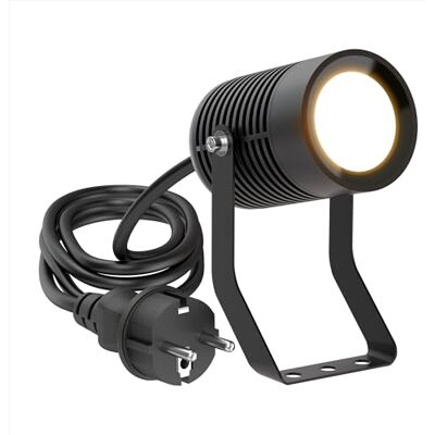ledscom.de Projecteur de jardin SHINGA pour l'extérieur, IP65, fiche, noir, ampoule LED GU10 630lm, blanc chaud incluse ledscom.de Projecteur de jardin SHINGA pour l'extérieur, IP65, fiche, noir, ampoule LED GU10 630lm, blanc chaud incluse