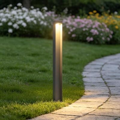 Mai & Mai Lampe sur Pied Extérieur Lapme Jardin LED Gris Foncé 60x60x800mm Éclairage Extérieur, Lampe de Chemin Jardin, Étanche IP65, IRC ≥ 80, Puissance 5W, Light Extérieure, BaldersLights Mai & Mai Lampe sur Pied Extérieur Lapme Jardin LED Gris Foncé 60x60x800mm Éclairage Extérieur, Lampe de Chemin Jardin, Étanche IP65, IRC ≥ 80, Puissance 5W, Light Extérieure, BaldersLights