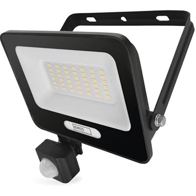 EMOS Projecteur LED en aluminium GLARO 30 W avec capteur Étanchéité IP54 pour pièces humides et extérieur Super lumineux 3 000 lm, blanc neutre 4 000 K, durée de vie 20 000 h Câble de EMOS Projecteur LED en aluminium GLARO 30 W avec capteur Étanchéité IP54 pour pièces humides et extérieur Super lumineux 3 000 lm, blanc neutre 4 000 K, durée de vie 20 000 h Câble de