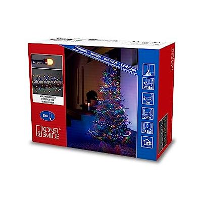 Konstsmide Micro LED Compactlights, 800 diodes multicolores, transformateur extérieur, câble noir, 3869-530, 3869-530EE, 800 LED Konstsmide Micro LED Compactlights, 800 diodes multicolores, transformateur extérieur, câble noir, 3869-530, 3869-530EE, 800 LED