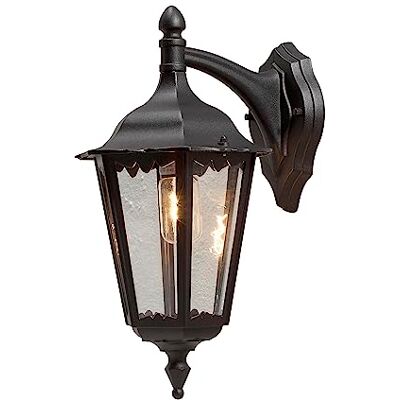 Konstsmide Firenze 7212-750 Applique murale en aluminium laqué 1 x 100 W IP43 Noir mat 23,5 x 30 x 48 cm Konstsmide Firenze 7212-750 Applique murale en aluminium laqué 1 x 100 W IP43 Noir mat 23,5 x 30 x 48 cm