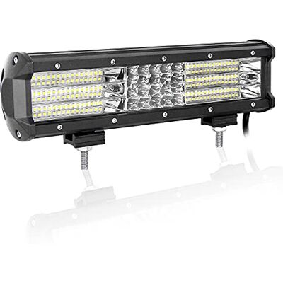 Willpower Rampe led 12'' 330W Spot et Inondation 12V 24V Barre Lumineuse Étanche IP67 Feux led 6000K Blanc pour 4x4 Voiture Camion Tracteur Quad Bateau Offroad Willpower Rampe led 12'' 330W Spot et Inondation 12V 24V Barre Lumineuse Étanche IP67 Feux led 6000K Blanc pour 4x4 Voiture Camion Tracteur Quad Bateau Offroad