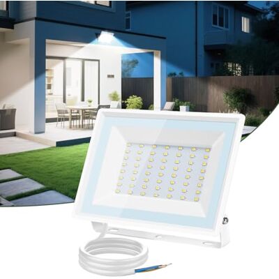 Aigostar Projecteur LED Extérieur 50W,4300lm,Blanc froid 6500K Spot LED Extérieur,IP65 Imperméable Lumière de Sécurité,Pour Jardin,Patio,Cour,Garage Aigostar Projecteur LED Extérieur 50W,4300lm,Blanc froid 6500K Spot LED Extérieur,IP65 Imperméable Lumière de Sécurité,Pour Jardin,Patio,Cour,Garage