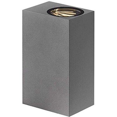 Nordlux ASBOL KUBI Applique murale d'extérieur à LED 2 x 5 W, 3000 K, 2 x 370 lm, IP44, gris Nordlux ASBOL KUBI Applique murale d'extérieur à LED 2 x 5 W, 3000 K, 2 x 370 lm, IP44, gris