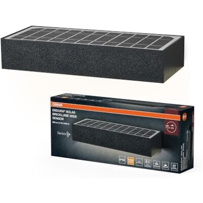 OSRAM ENDURA STYLE BRICKLUME sensor, lumière solaire, 6 W, 850 lm, gris foncé, éclairage indirect, détecteur de mouvement, capteur de lumière du jour, classe de protection IP65, température de couleur OSRAM ENDURA STYLE BRICKLUME sensor, lumière solaire, 6 W, 850 lm, gris foncé, éclairage indirect, détecteur de mouvement, capteur de lumière du jour, classe de protection IP65, température de couleur