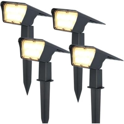 HOFTRONIC Spot solaire Odessa très lumineux (300 lumens) Éclairage de jardin à énergie solaire 4x Spot de sol Spot de jardin Éclairage de chemin Éclairage de jardinière Piquet solaire HOFTRONIC Spot solaire Odessa très lumineux (300 lumens) Éclairage de jardin à énergie solaire 4x Spot de sol Spot de jardin Éclairage de chemin Éclairage de jardinière Piquet solaire