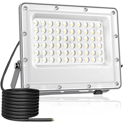 Fosingut Spot LED Extérieur 50W, 5000LM Projecteur LED Extérieur,72 LEDs IP65 Luminaire Exterieur Etanche,6500K Blanc Froid Eclairage Exterieur Murale pour Cour,Jardin,Garage,Terrasse,Entrée Fosingut Spot LED Extérieur 50W, 5000LM Projecteur LED Extérieur,72 LEDs IP65 Luminaire Exterieur Etanche,6500K Blanc Froid Eclairage Exterieur Murale pour Cour,Jardin,Garage,Terrasse,Entrée