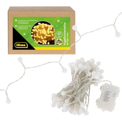 Idena 100er Kugel LED Lichterkette - Intérieur/Extérieur, 10,2 m Idena 100er Kugel LED Lichterkette - Intérieur/Extérieur, 10,2 m
