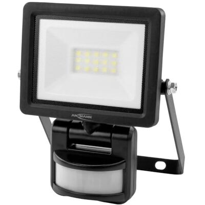 Ansmann Projecteur mural à LED, projecteur de chantier robuste & compact avec capteur de mouvement pour atelier, chantier, garage, protection contre les jets d'eau, très lumineux, 1050lm Ansmann Projecteur mural à LED, projecteur de chantier robuste & compact avec capteur de mouvement pour atelier, chantier, garage, protection contre les jets d'eau, très lumineux, 1050lm