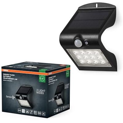 OSRAM Projecteur solaire à capteur ENDURA, noir, 1,5 W, 200 lm OSRAM Projecteur solaire à capteur ENDURA, noir, 1,5 W, 200 lm