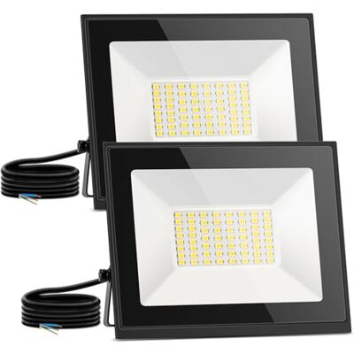 Aigostar Projecteur LED Extérieur 30W,2 Pièces,2700 lumen, blanche naturelle 4000K Spot LED Intérieur,IP65 Imperméable lumière de Sécurité,pour Jardin,Patio,Cour,Garage Aigostar Projecteur LED Extérieur 30W,2 Pièces,2700 lumen, blanche naturelle 4000K Spot LED Intérieur,IP65 Imperméable lumière de Sécurité,pour Jardin,Patio,Cour,Garage