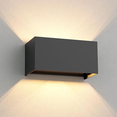ledscom.de Applique murale CUBEL pour l'extérieur, IP65, up/downlight, anthracite mat, rectangulaire, 2x G9 max. 10W ledscom.de Applique murale CUBEL pour l'extérieur, IP65, up/downlight, anthracite mat, rectangulaire, 2x G9 max. 10W