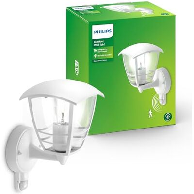 Philips Lighting CREEK-Applique d'extérieur Montante avec Détecteur Métal H25cm Blanc Philips Lighting CREEK-Applique d'extérieur Montante avec Détecteur Métal H25cm Blanc