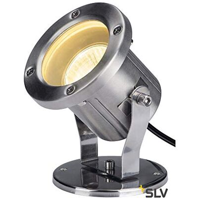 SLV Projecteur Extérieur NAUTILUS Inox 316 Couleur Argent Câble 1,50 m Orientable Inclinable SLV Projecteur Extérieur NAUTILUS Inox 316 Couleur Argent Câble 1,50 m Orientable Inclinable