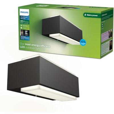 Philips Stratosphere Applique d'extérieur UltraEfficient, lumière blanc froid 3,8 W 4000 K, antracite, résistante aux intempéries IP44 Philips Stratosphere Applique d'extérieur UltraEfficient, lumière blanc froid 3,8 W 4000 K, antracite, résistante aux intempéries IP44