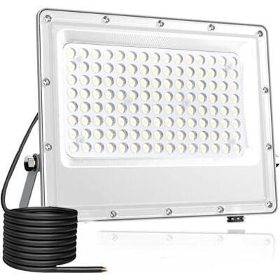 Fosingut Spot LED Extérieur 100W, 10000LM Projecteur LED Extérieur,144 LEDs IP65 Luminaire Exterieur Etanche,6500K Blanc Froid Eclairage Exterieur Murale pour Cour,Jardin,Garage,Terrasse,Entrée Fosingut Spot LED Extérieur 100W, 10000LM Projecteur LED Extérieur,144 LEDs IP65 Luminaire Exterieur Etanche,6500K Blanc Froid Eclairage Exterieur Murale pour Cour,Jardin,Garage,Terrasse,Entrée
