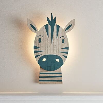 Lights4fun Applique Murale pour Enfant Zebra avec 18 LED Blanc Chaud à Piles pour Intérieur Lights4fun Applique Murale pour Enfant Zebra avec 18 LED Blanc Chaud à Piles pour Intérieur