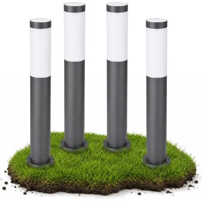 linovum Bosea-A Lot de 4 lampes d'extérieur Anthracite Hauteur 50 cm IP44 Lot de 4 lampadaires de 50 cm pour chemins, jardin et terrasse Anthracite IP44 En acier inoxydable Pour E27 Ampoule linovum Bosea-A Lot de 4 lampes d'extérieur Anthracite Hauteur 50 cm IP44 Lot de 4 lampadaires de 50 cm pour chemins, jardin et terrasse Anthracite IP44 En acier inoxydable Pour E27 Ampoule