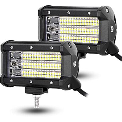 Willpower Phare LED 5'' 135W Projecteur de Travail 12V 24V Étanche IP67 Barre Lumineuse 6000K Blanc pour Tracteur 4x4 Voiture Camion Quad Bateau Offroad Willpower Phare LED 5'' 135W Projecteur de Travail 12V 24V Étanche IP67 Barre Lumineuse 6000K Blanc pour Tracteur 4x4 Voiture Camion Quad Bateau Offroad