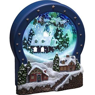Konstsmide 3438-000 Scène LED village, avec animation et 8 chansons de Noël classiques, alimentation au choix, 9 diodes colorées, transformateur intérieur 4,5 V, fonctionne avec piles, pour Konstsmide 3438-000 Scène LED village, avec animation et 8 chansons de Noël classiques, alimentation au choix, 9 diodes colorées, transformateur intérieur 4,5 V, fonctionne avec piles, pour
