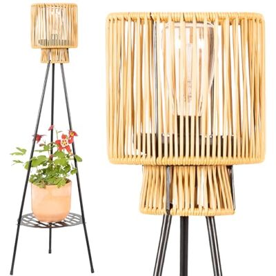 Gadgy Lampe Solaire LED Extérieure avec Support pour Fleurs Lanterne Étanche en Rotin-look Éclairage Durable à Trois Pieds pour Jardin, Balcon, Terrasse Gadgy Lampe Solaire LED Extérieure avec Support pour Fleurs Lanterne Étanche en Rotin-look Éclairage Durable à Trois Pieds pour Jardin, Balcon, Terrasse
