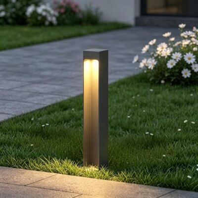 Mai & Mai Lampe sur Pied Extérieur Lapme Jardin LED Gris Foncé 60x60x400mm Éclairage Extérieur, Lampe de Chemin Jardin, Étanche IP65, IRC ≥ 80, Puissance 5W, Light Extérieure, BaldersLights Mai & Mai Lampe sur Pied Extérieur Lapme Jardin LED Gris Foncé 60x60x400mm Éclairage Extérieur, Lampe de Chemin Jardin, Étanche IP65, IRC ≥ 80, Puissance 5W, Light Extérieure, BaldersLights