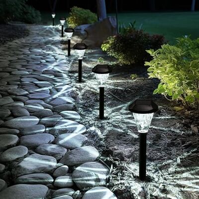 GIGALUMI Lot de 10 lampes solaires extérieur étanches pour terrasse, pelouse, cour et paysage GIGALUMI Lot de 10 lampes solaires extérieur étanches pour terrasse, pelouse, cour et paysage