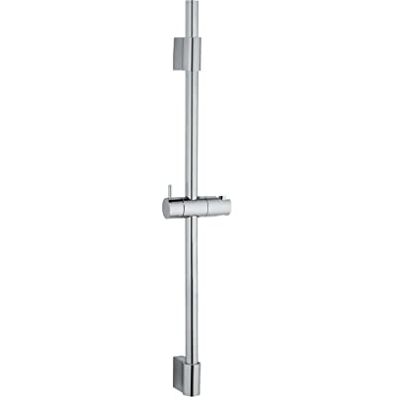 WENKO Barre de douche classique avec support pour douchette ou baignoire en acier inoxydable, dimensions (l x p x h) : Ø 2,2 x 70 cm, chromé, argenté brillant, 25458100 WENKO Barre de douche classique avec support pour douchette ou baignoire en acier inoxydable, dimensions (l x p x h) : Ø 2,2 x 70 cm, chromé, argenté brillant, 25458100