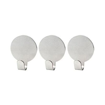 Fackelmann 61340 Round Crochet Universelle Acier Inoxydable Argent 3,7 x 3 x 3 cm 3 Pièces Fackelmann 61340 Round Crochet Universelle Acier Inoxydable Argent 3,7 x 3 x 3 cm 3 Pièces