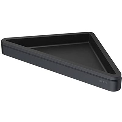 Geesa Frame Étagère d'angle en laiton/plastique Noir 230 x 25 x 170 mm Geesa Frame Étagère d'angle en laiton/plastique Noir 230 x 25 x 170 mm