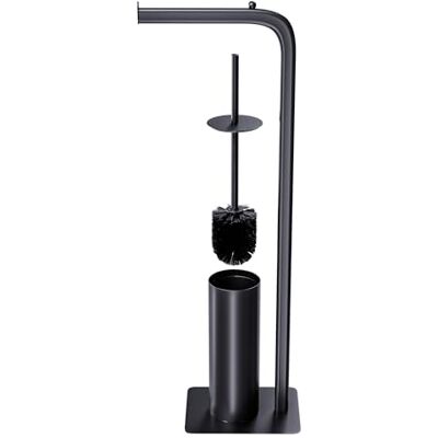 Amig 25384 Porte-papier toilette avec brosse FORMADUO 210 x 160 x 725 mm Acier + Polypropylène Noir Amig 25384 Porte-papier toilette avec brosse FORMADUO 210 x 160 x 725 mm Acier + Polypropylène Noir