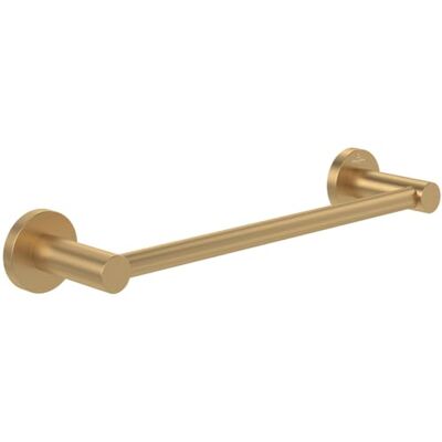 Villeroy & Boch Elements Tender Porte-serviettes de salle de bain, pour montage mural, en zinc, rond, longueur 366 mm, or brossé Villeroy & Boch Elements Tender Porte-serviettes de salle de bain, pour montage mural, en zinc, rond, longueur 366 mm, or brossé