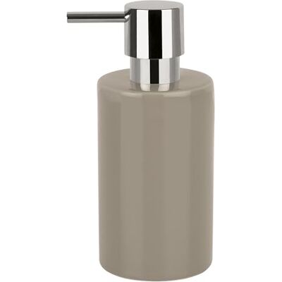 Spirella Tube distributeur de savon liquide, grès, beige, 7 x 7 x 16 cm Spirella Tube distributeur de savon liquide, grès, beige, 7 x 7 x 16 cm