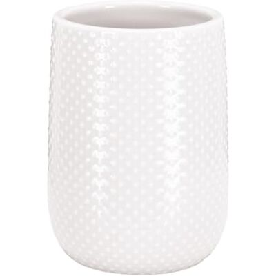 Gobelet en céramique Dotty Kleine Wolke - Rond, 0,3L, Blanc - Accessoire salle de bain Gobelet en céramique Dotty Kleine Wolke - Rond, 0,3L, Blanc - Accessoire salle de bain