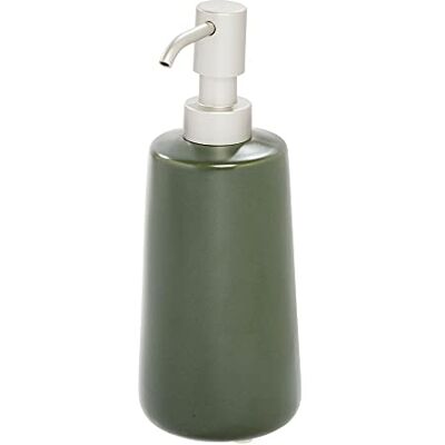 InterDesign iDesign Eco Vanity Distributeur de savon en céramique rechargeable avec pieds antidérapants Design simple Vert 8,99/7,80/20,50 cm InterDesign iDesign Eco Vanity Distributeur de savon en céramique rechargeable avec pieds antidérapants Design simple Vert 8,99/7,80/20,50 cm