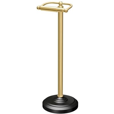 Gatco 1436MXB Support de papier toilette autoportant, 55,9 cm de haut, laiton poli noir mat/base lestée support de papier toilette Gatco 1436MXB Support de papier toilette autoportant, 55,9 cm de haut, laiton poli noir mat/base lestée support de papier toilette