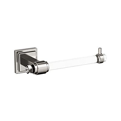 Amerock BH36061CG10 Clear/Brushed Nickel Single Post Toilet Paper Holder 7-1/16 in. (179 mm) Toilet Tissue Holder Glacio Bath Tissue Holder Bathroom Hardware Bath Accessories Amerock BH36061CG10 Clear/Brushed Nickel Single Post Toilet Paper Holder 7-1/16 in. (179 mm) Toilet Tissue Holder Glacio Bath Tissue Holder Bathroom Hardware Bath Accessories