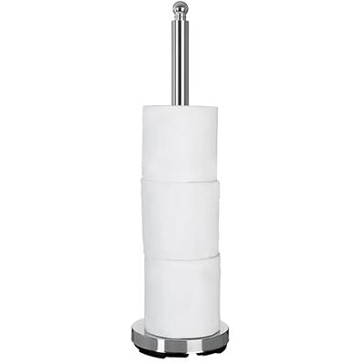 Premier Housewares 509074 Porte-papier toilette multi en acier inoxydable Argenté 14 x 14 x 50 cm Premier Housewares 509074 Porte-papier toilette multi en acier inoxydable Argenté 14 x 14 x 50 cm