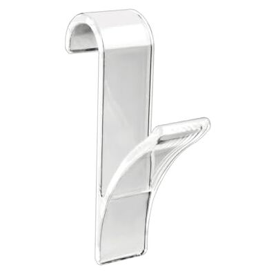 WENKO Crochet radiateur, Crochet radiateur sèche serviette, plastique transparent, Lot de 2 WENKO Crochet radiateur, Crochet radiateur sèche serviette, plastique transparent, Lot de 2