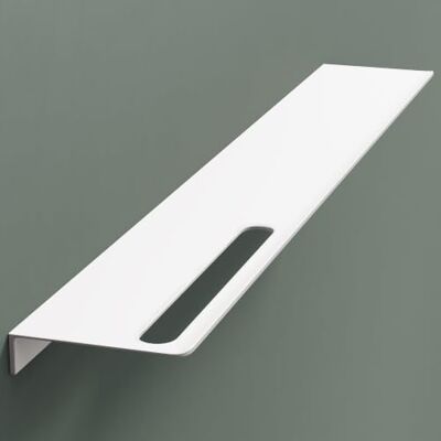 Mai & Mai Étagère Murale de Rangement en Aluminium Porte-Serviettes au Mur Support Rangement à Poser à Susprendre pour Salle de Bain Cuisine Blanc Mat 80×12,5×3,2 CM Reglo-06 Mai & Mai Étagère Murale de Rangement en Aluminium Porte-Serviettes au Mur Support Rangement à Poser à Susprendre pour Salle de Bain Cuisine Blanc Mat 80×12,5×3,2 CM Reglo-06