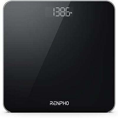 RENPHO Balance Pese Personne Numérique, Pese Personnes de Haute Précision avec Affichage Lumineux, Lecture Instantanée, Oesée en kg/lb/st, Grande Plateforme 11", Noir RENPHO Balance Pese Personne Numérique, Pese Personnes de Haute Précision avec Affichage Lumineux, Lecture Instantanée, Oesée en kg/lb/st, Grande Plateforme 11", Noir