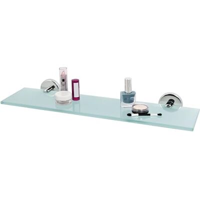 bremermann Série de bain LUCENTE – Plateau en verre en acier inoxydable chromé brillant bremermann Série de bain LUCENTE – Plateau en verre en acier inoxydable chromé brillant