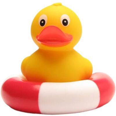 Duckshop Boutique de Duck I Lampadaire de canard de bain canard de bain de natation dans le ring I I H : 8 cm Duckshop Boutique de Duck I Lampadaire de canard de bain canard de bain de natation dans le ring I I H : 8 cm