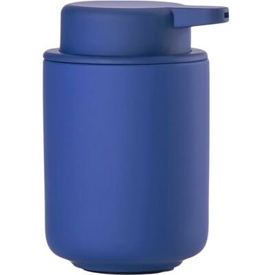 Zone Ume Distributeur de Savon Liquide, faïence/céramique avec revêtement Soft Touch, Design scandinave, 250 ML, Hauteur 12,8 cm, Indigo Blue (Bleu) Zone Ume Distributeur de Savon Liquide, faïence/céramique avec revêtement Soft Touch, Design scandinave, 250 ML, Hauteur 12,8 cm, Indigo Blue (Bleu)
